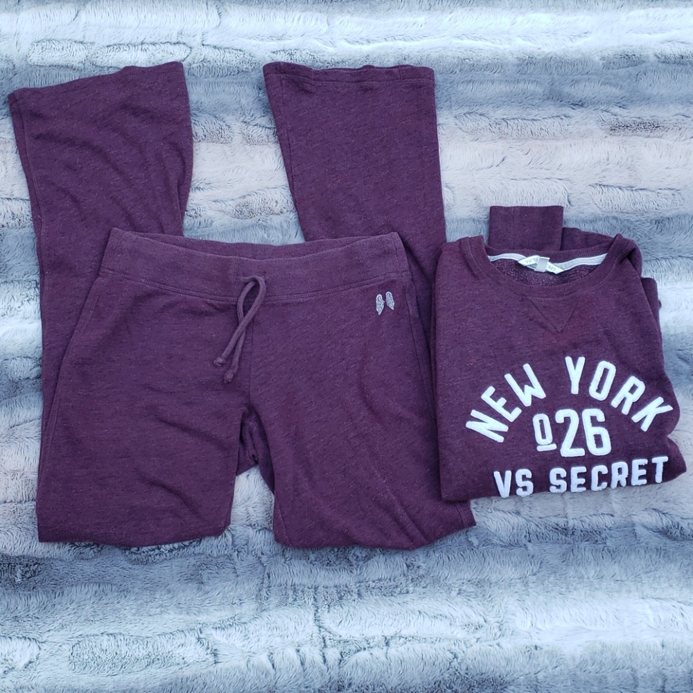 VS sweatpants set in plum/purple